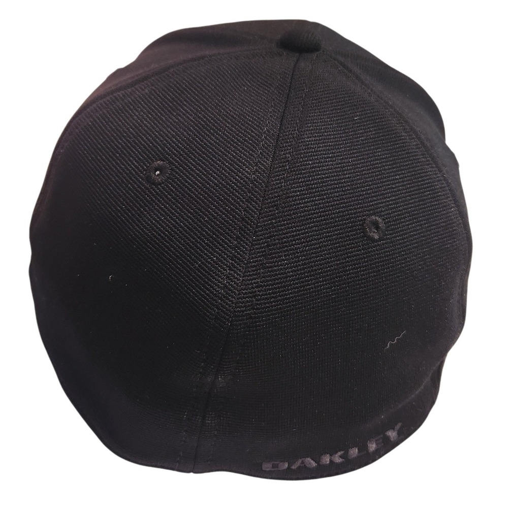 Oakley Mens Baseball Cap Black Flex Fit USA‎ Flag Logo Classic - Picture 4 of 6